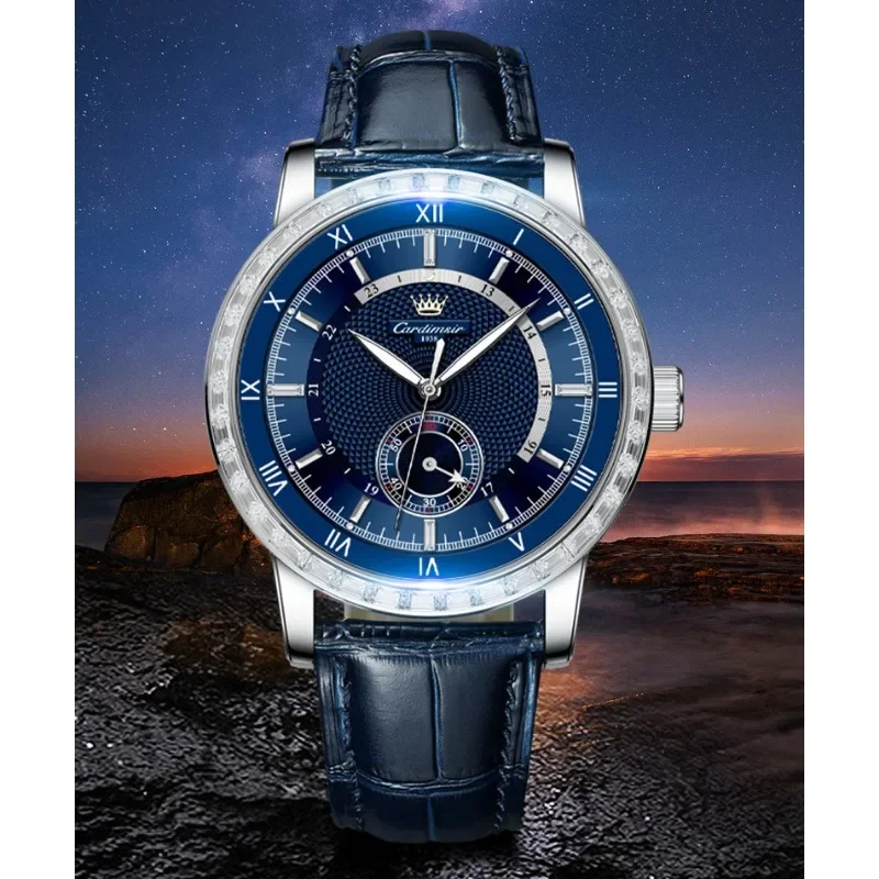 Business Watches for Men Automatic Mechanical Men's 5 Bar Waterproof Luminous Fashion Clock Luxury Senior Relojes Para Hombre