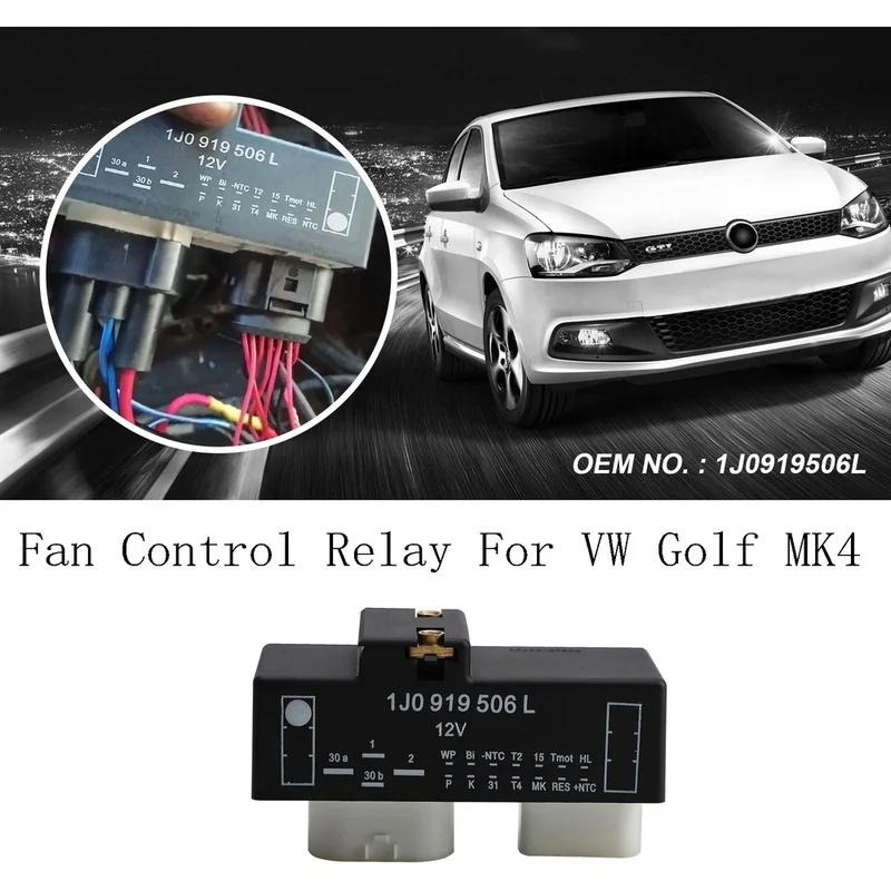 Super Sale 1J0919506L Fan Control Relay for VW Golf MK4 Fan Control Unit Module