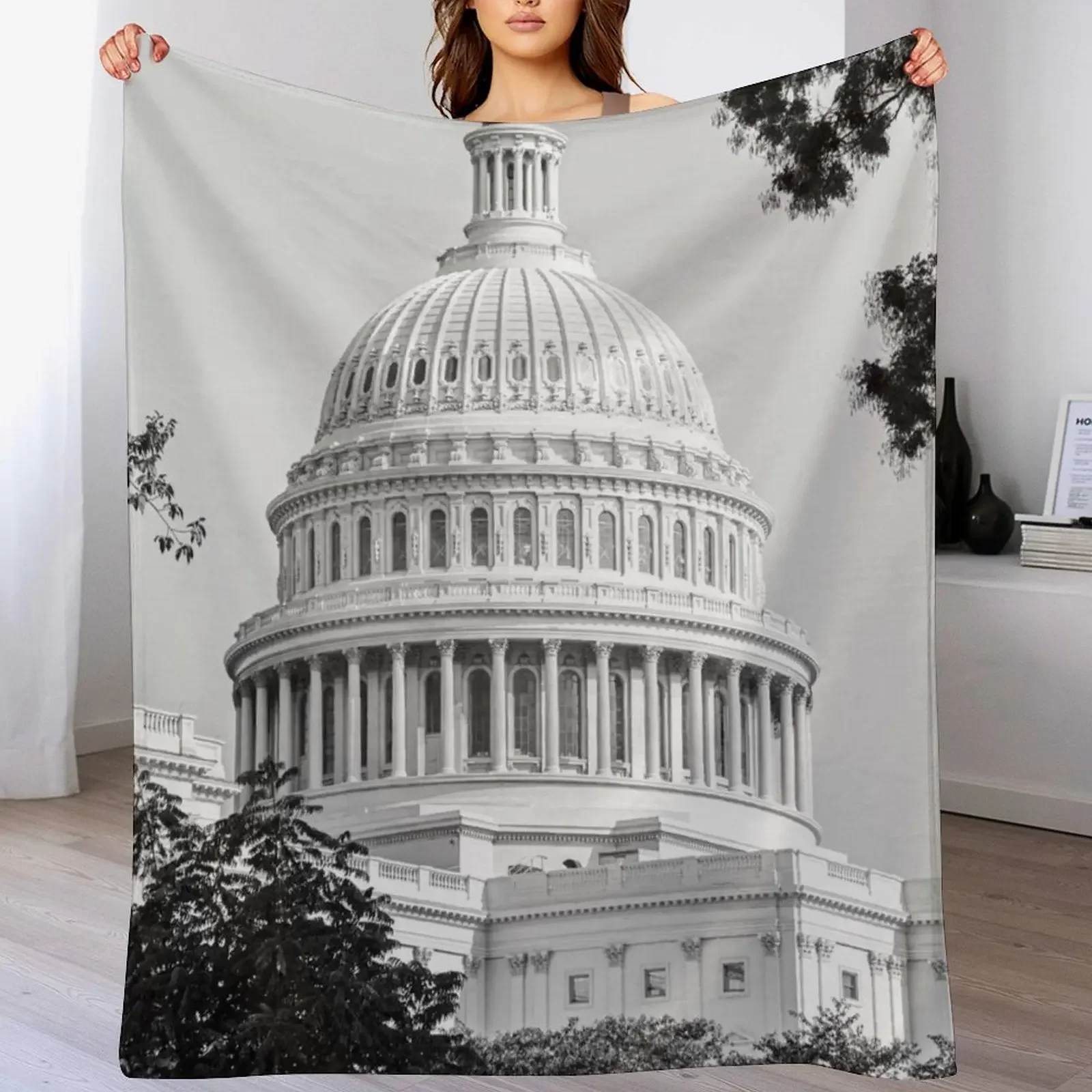 The Capitol Building Washington Throw Blanket Sleeping Bag Thin Luxury Thicken Blankets