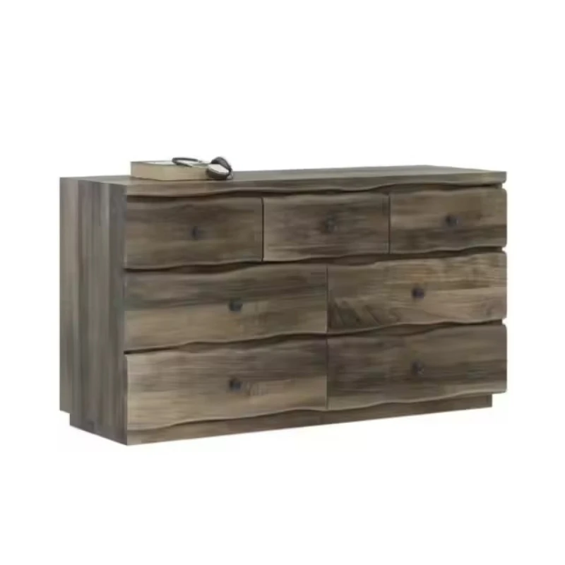 خزائن خشبية صلبة حديثة عالية الجودة مع حبيبات خشبية طبيعية، تصميم متين وعملي #1