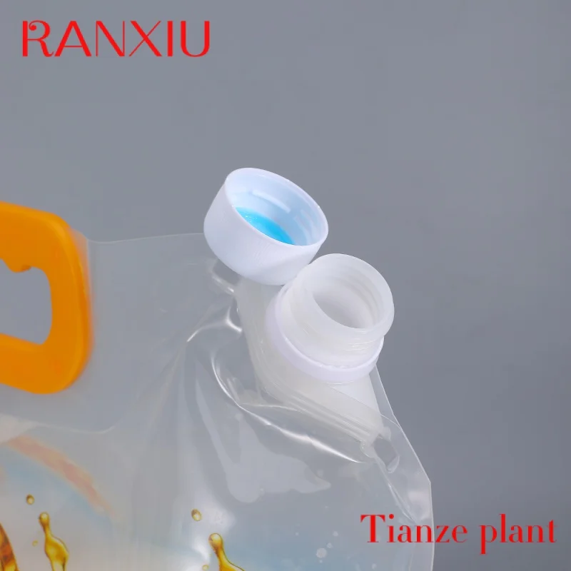 5 Liter Gallon Opvouwbare Draagbare Hiking Ldpe Drinkcontainers Verpakking Tuit Zakje Water Plastic Zak