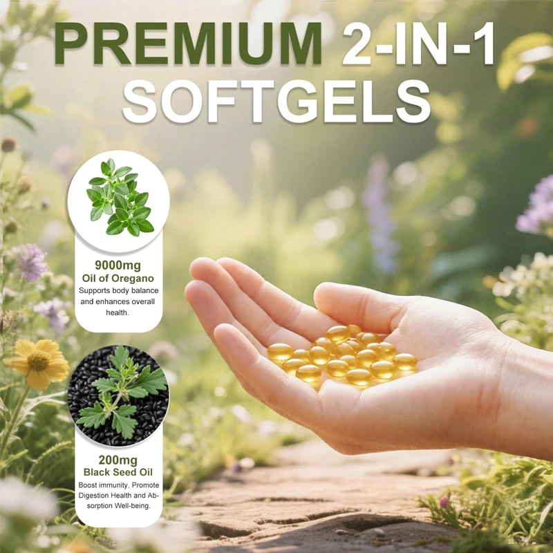 Niuzhi Oil Contains Black Seed Oil, 9000 Milligrams Per Serving - A 2-in-1 Niuzhi Supplement, Containing Hydroquinone, Non GMO.