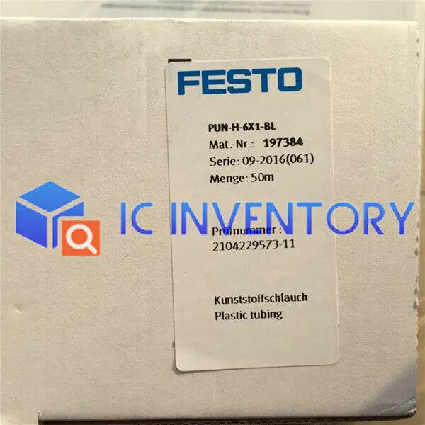 

1PCS New 50M For Festo PUN-H-6X1-BL 197384 blau Pneumatic Tubing