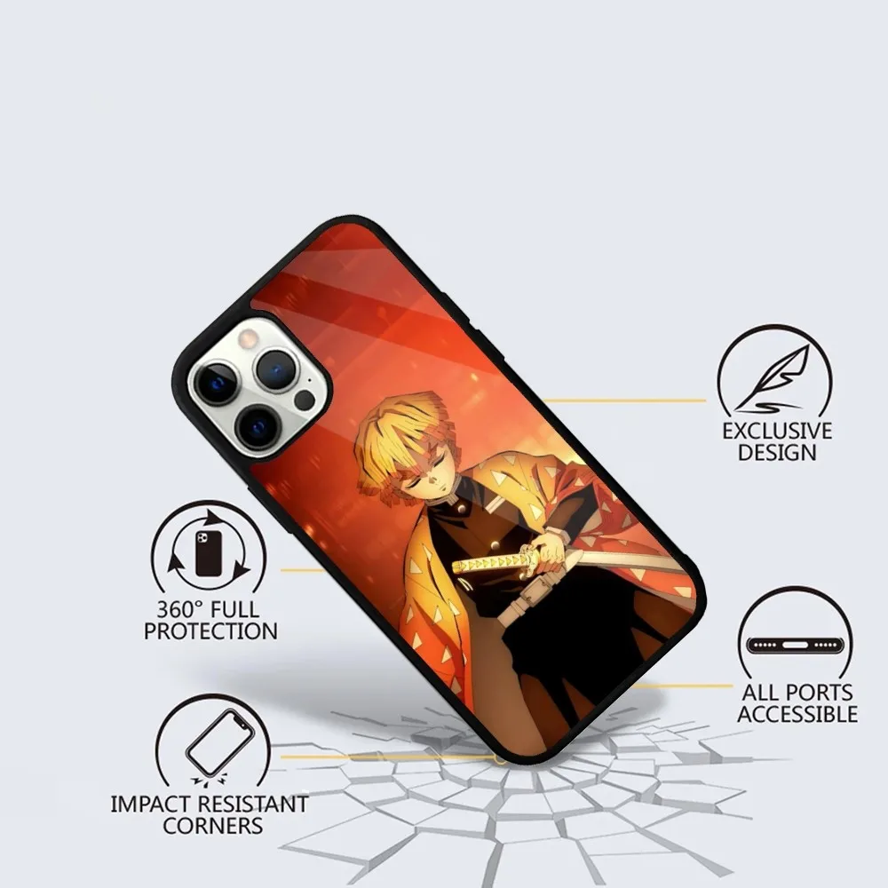 Anime Z-Zenitsu A-Agatsuma Phone Case For iPhone 15,14,13,12,11,Plus,Pro,Max Mini Magsafe Magnetic Wireless Charging