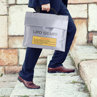 Fireproof Explosion Proof Bag PVC Material Lightweight Storage Pouch Durable Practical Safe Lipo Zero
