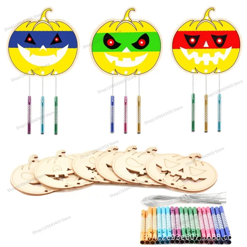 For halloween home party decoration pendant halloween DIY pumpkin decoration wind chime pendant