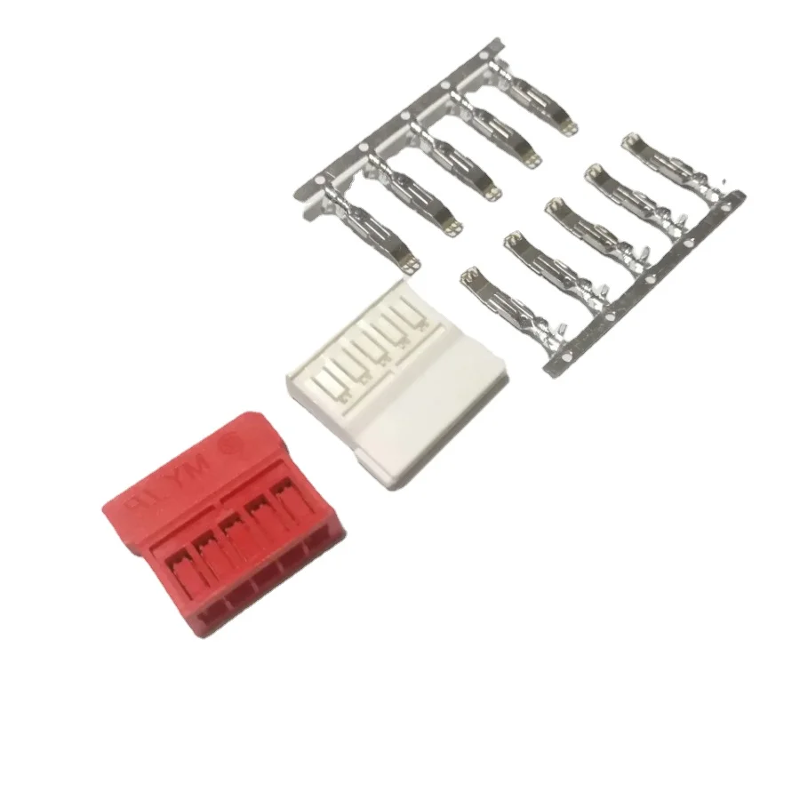 10set HDD SSD Hard Disk Drive 15p SATA Power Supply Cable Straight Pin Wire Terminals Electrical Connector Jack Red White Color