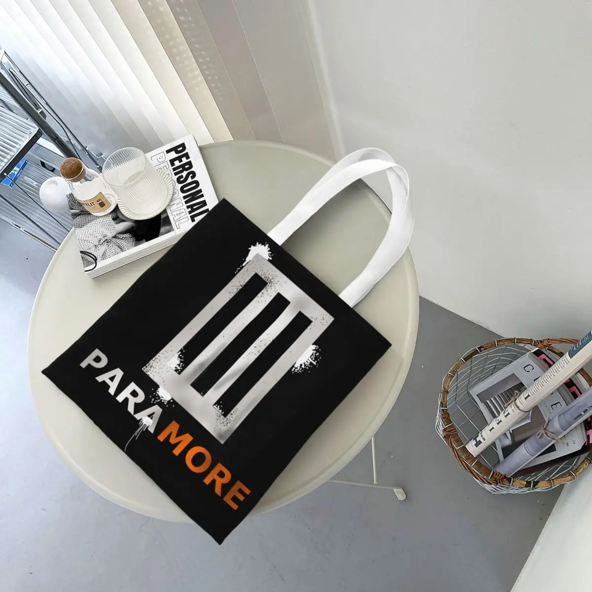 Bolso de mano de banda Paramore para mujer y hombre, bolsa de comestibles de gran capacidad, Rock, nuevo