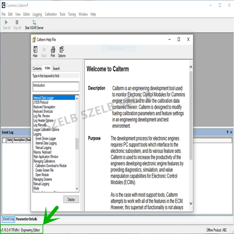 Cummins calterm 5.16+ keygen+ terbaru, gratis untuk sistem mesin Cummins dan untuk mengubah data kalibrasi yang berada di dalamnya