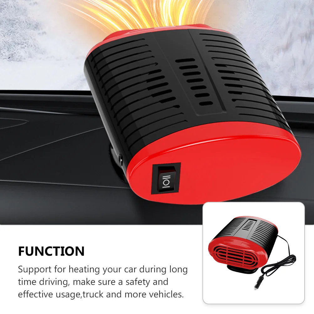 

1 pc Car Heater Fan Premium Abs Copper Portable Auto Defroster Windshield Vehicle Truck 360 Adjustable Heating