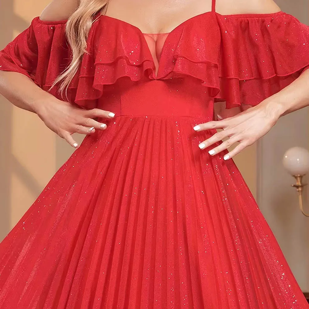 Maßgeschneiderte elegante Pailletten-Kleider für die Brautmutter, trägerlos, Spleißen, formelle Meerjungfrau, Abschlussball, luxuriöse Cocktail-Hochzeitsparty-Kleider