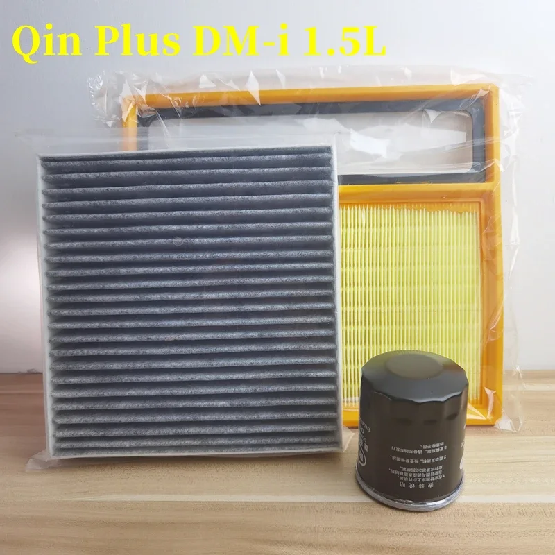 3pcs/set Filter Kit For 21 BYD Qin Plus DM-i 1.5L Air,Oil,Cabin Filter Set