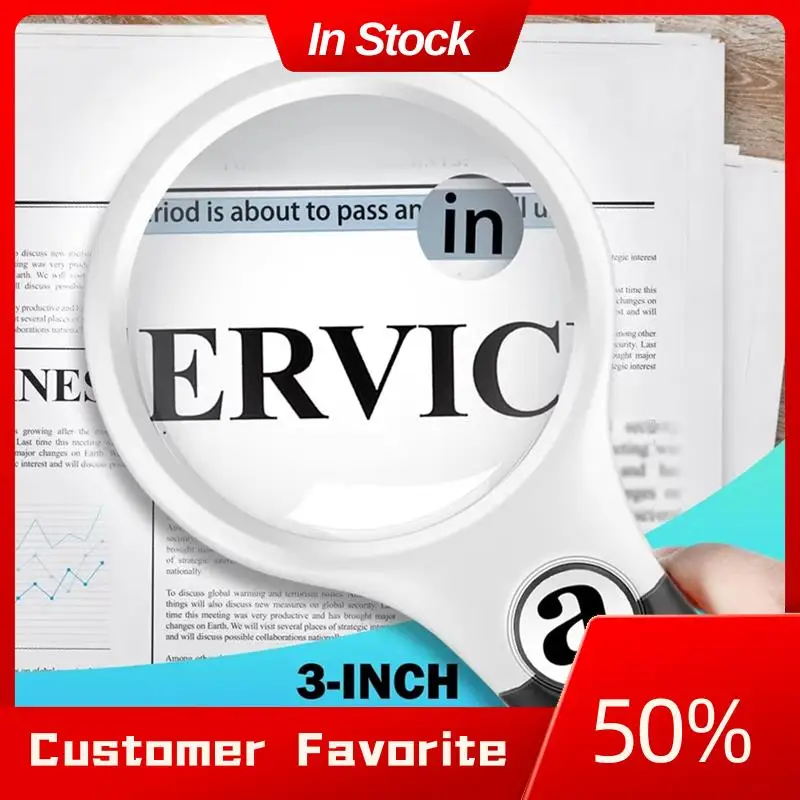 AT03 Top Powerful 45X Magnifying Reader With LED Illumination, Portable Lens For Reading And Jewelry Loupe