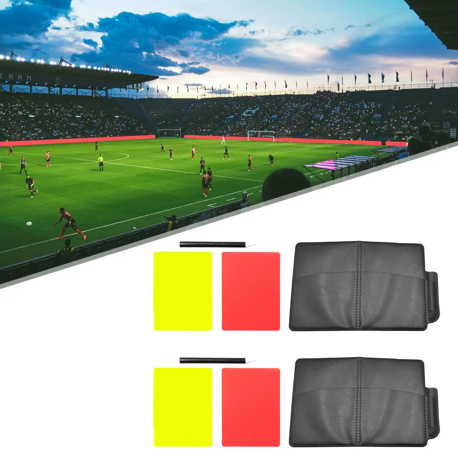 Soccer Referee Card Sets with Wallet for Hockey Training Campus Games Soccer