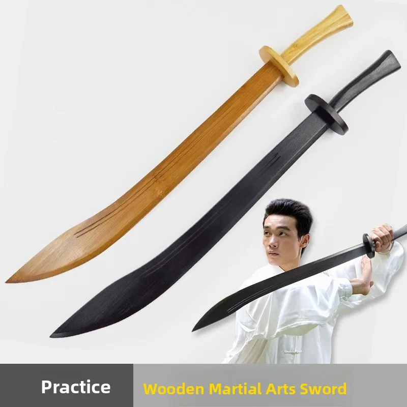 Tai Chi Performance Sword Traditional Chinese Martial Arts Practice Knife Wooden Handle Female Version Bull Tail Ancient Style