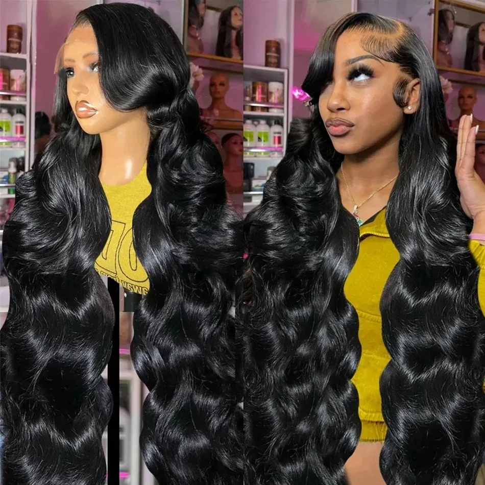 Body Wave 13x4 Lace Front Human Hair Wig 180 Density Brazilian 13x6 Transparent Lace Frontal Wigs For Women 360 Full Lace Wig