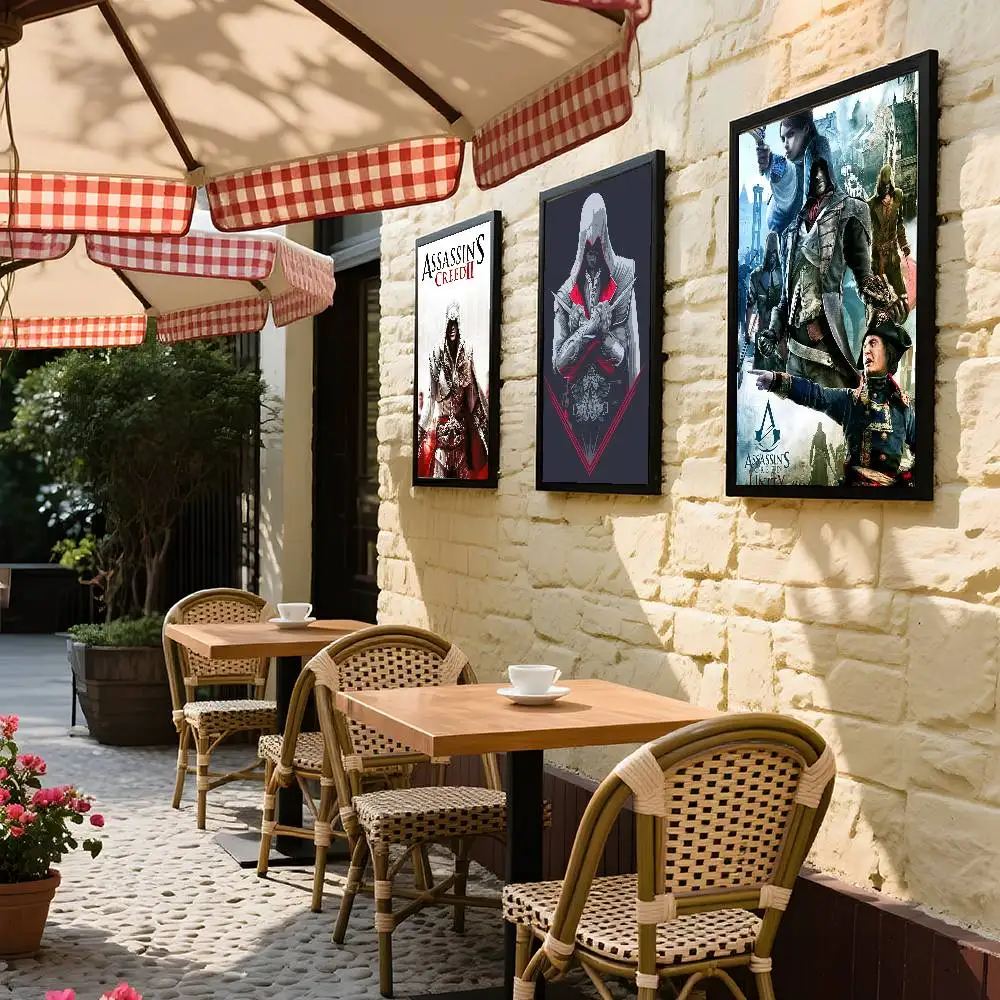 ملصق لوحة ملصق من Game A-A-Assassin S C-CreedS مع مطبوعات هدية تزيين غرفة النوم وغرفة المعيشة #3