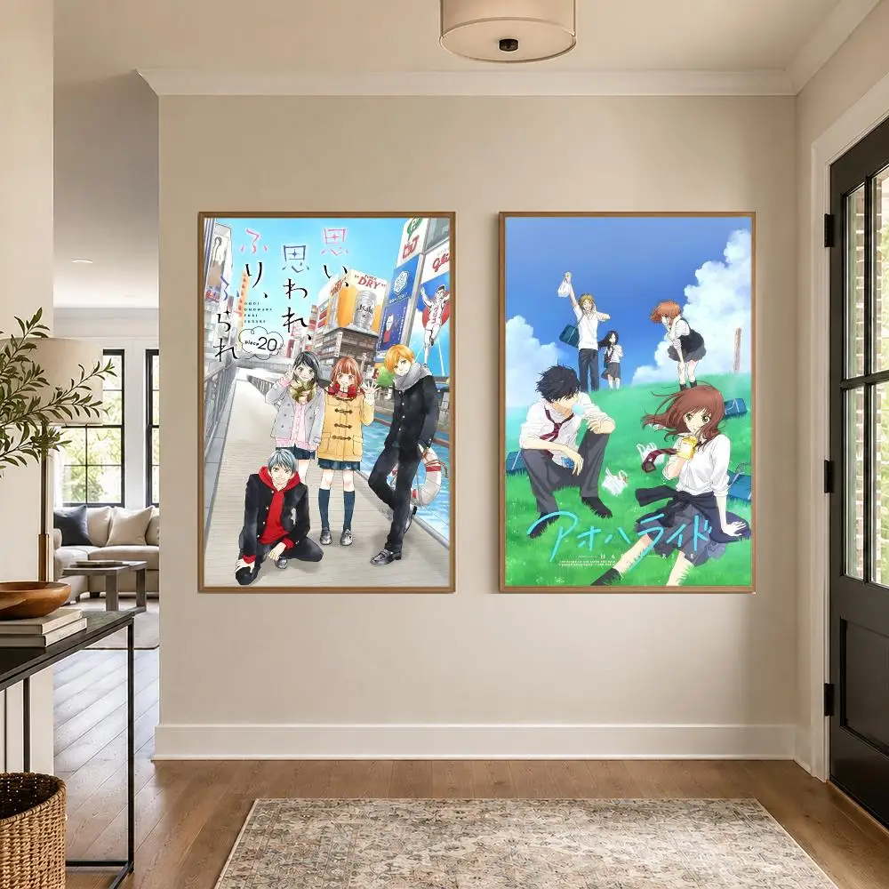 Anime A-Ao Haru Ride Poster Graphic Wall Art Poster HD Waterproof PP Paper Print for Bedroom Living Room Office Decor Gift