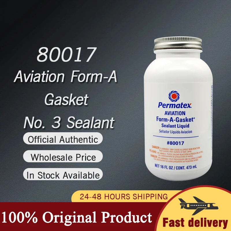 Permatex 80017 heat-resistant and anti-oxidation aircraft specific No. 3 gasket sealant