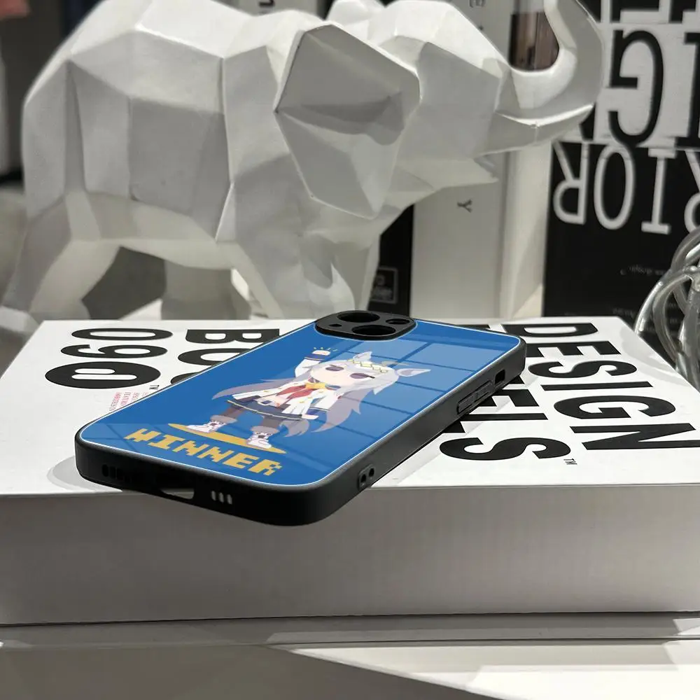 Casing Ponsel Uma Musume Pretty Derby Kaca Tempered UNTUK IPhone 15ProMAX 14 11 12 Pro 15 16 Plus 13 Pro MAX XR XS Cover