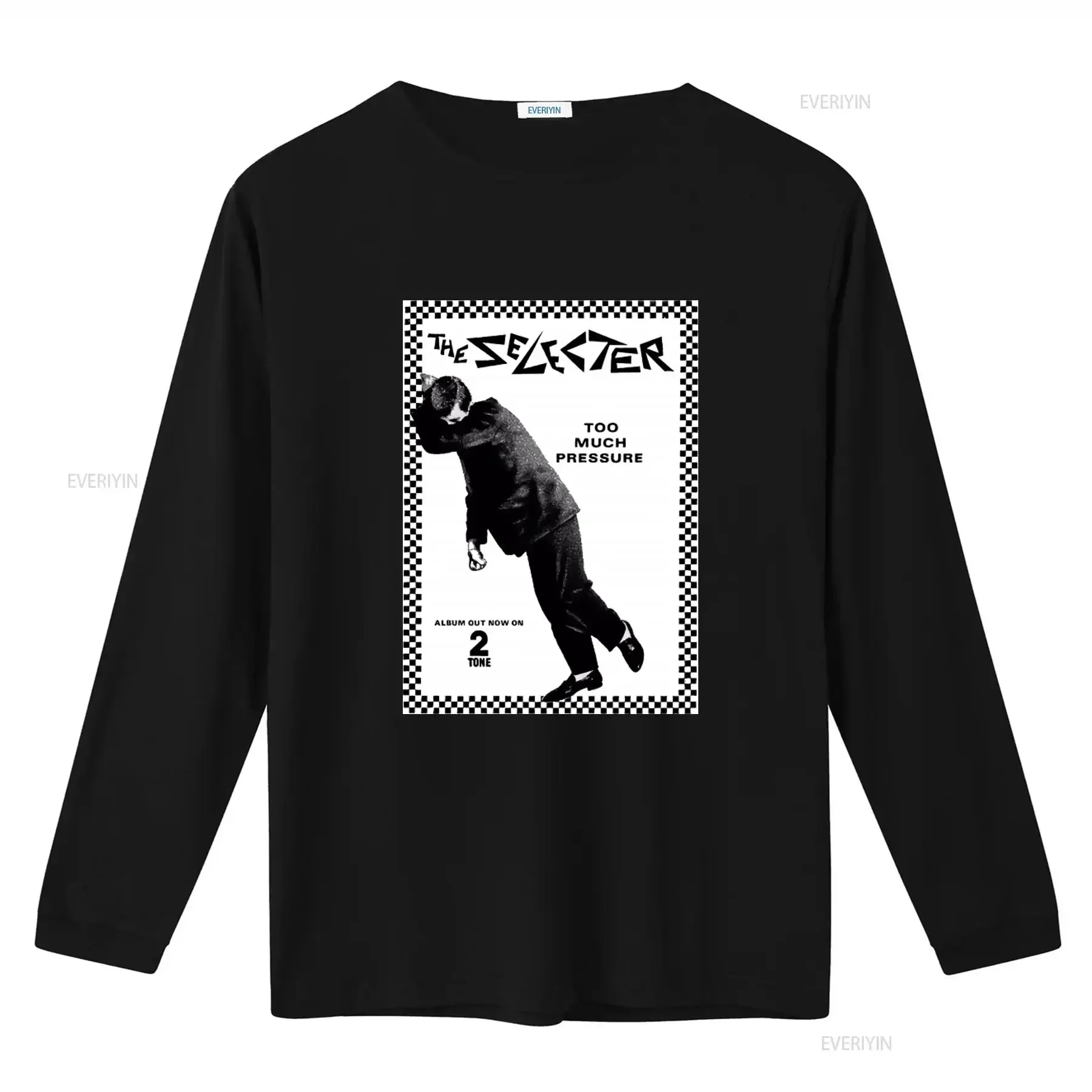Mens Selecter Two Much Pressure Retro Ska Album Art T Shirt 2 Tone Specials vintage Washed streetwear Unisex designer clothes