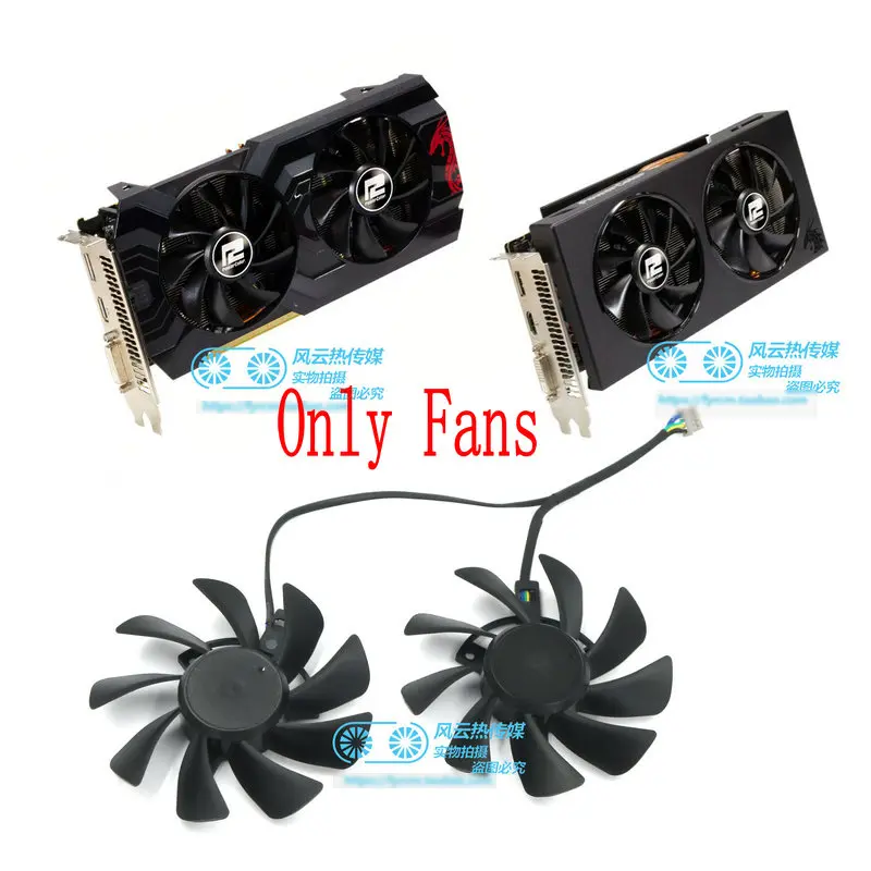 

Новый оригинальный охлаждающий вентилятор для видеокарты PowerColor RX570 RX590 RED DRAGON T 129215 БУ