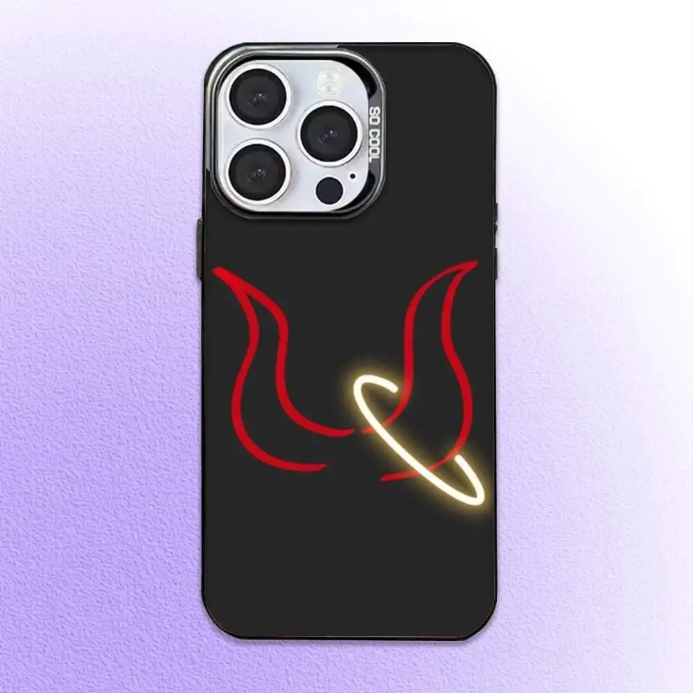 Gothic Witch Satan Phone Case  For iPhone17,16,15,14,13,12,11 Plus,Pro Max Black Candy Matte Shockproof Cover