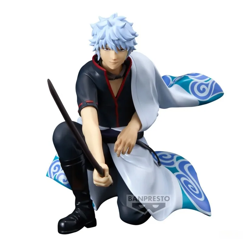 In Stock Bandai Banpresto GINTAMA Anime Character Sakata Gintoki Anime Action Figures Model Toys desktop Ornament collect Gifts
