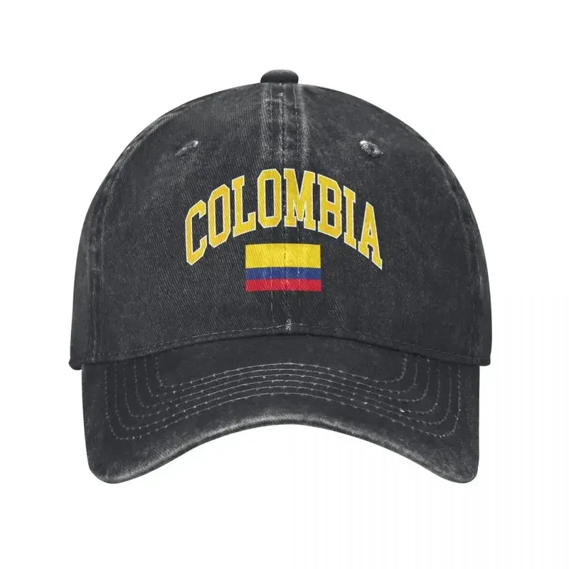 

Colombia Flag Baseball Caps Vintage Distressed Snapback Hat for Men Women Outdoor Summer Adjustable Caps Hat