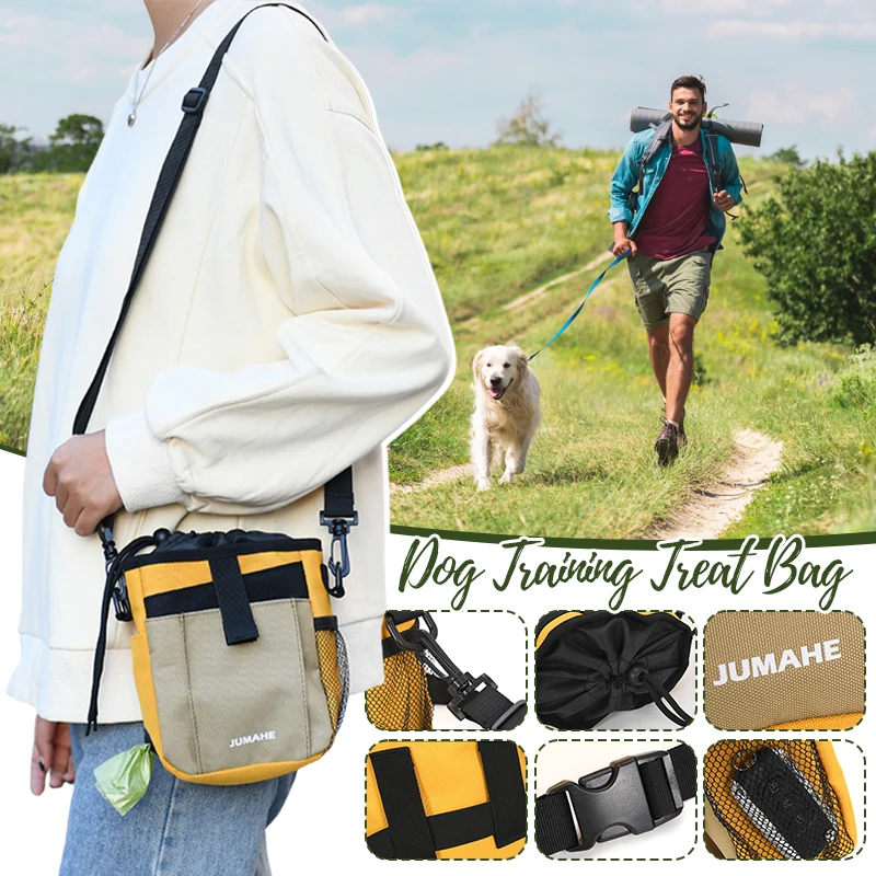 

Portable Dog Training Treat Bag Large Capacity Fashion Pet Reward Waist Bag Multi-functional Puppy Snack Bag For Outdoor Walking