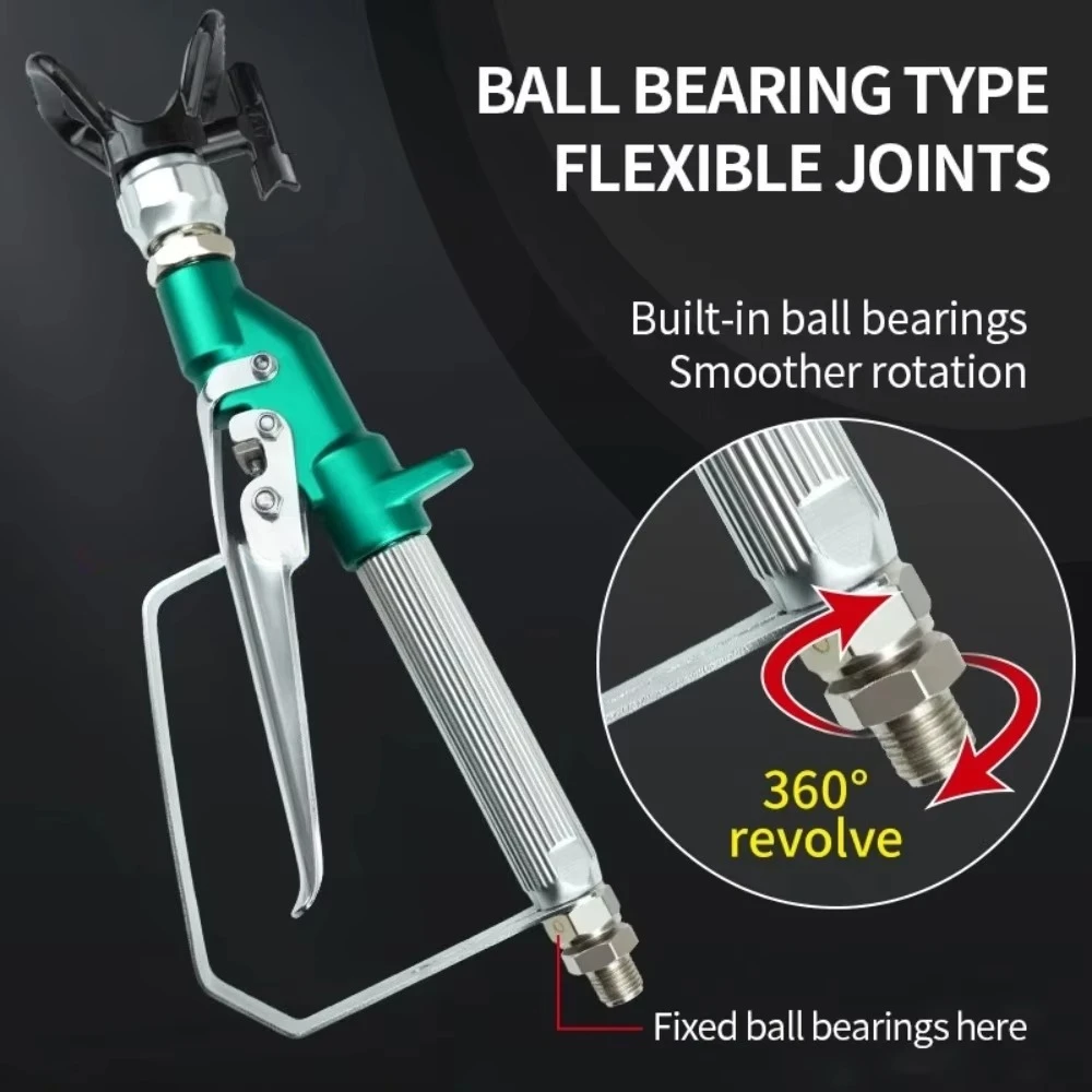 Airless Spraying Machine Spare Parts, 3600PSI High Pressure Inline Paint Spray Gun with Nozzle Guard for Industrial Painting