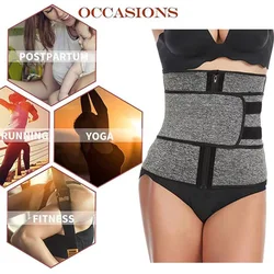 Genuine Xuanyujin Slim Body Shaping Abdominal Belt Single and Double Belt Waist Trainer Sports Sweat Postpartum Body Shaping Zipper Abdominal Girdle Sports Gym Slim Artifact Girdle