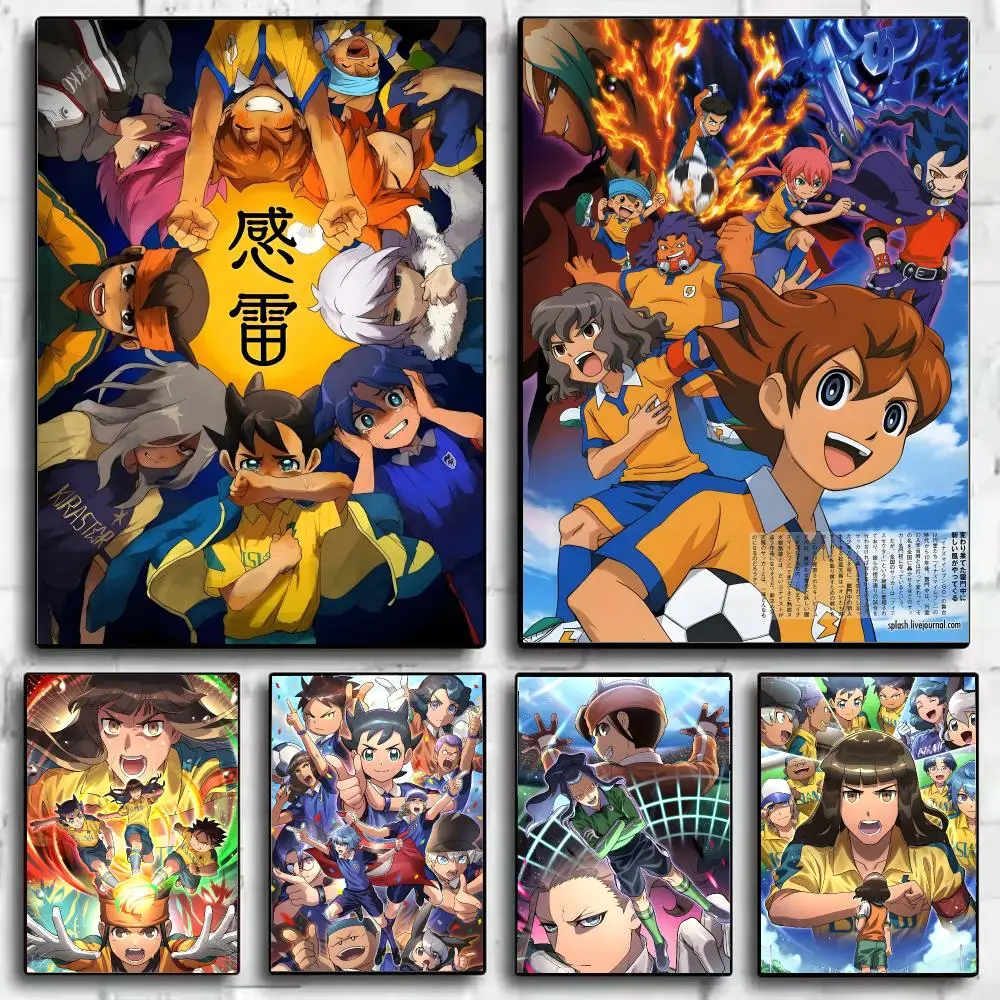 Axel Blaze Firestorm Inazuma Eleven Poster Self Adhesive Wall Stickers Removable Room Decor Aesthetic Space Murals Fancy Gift