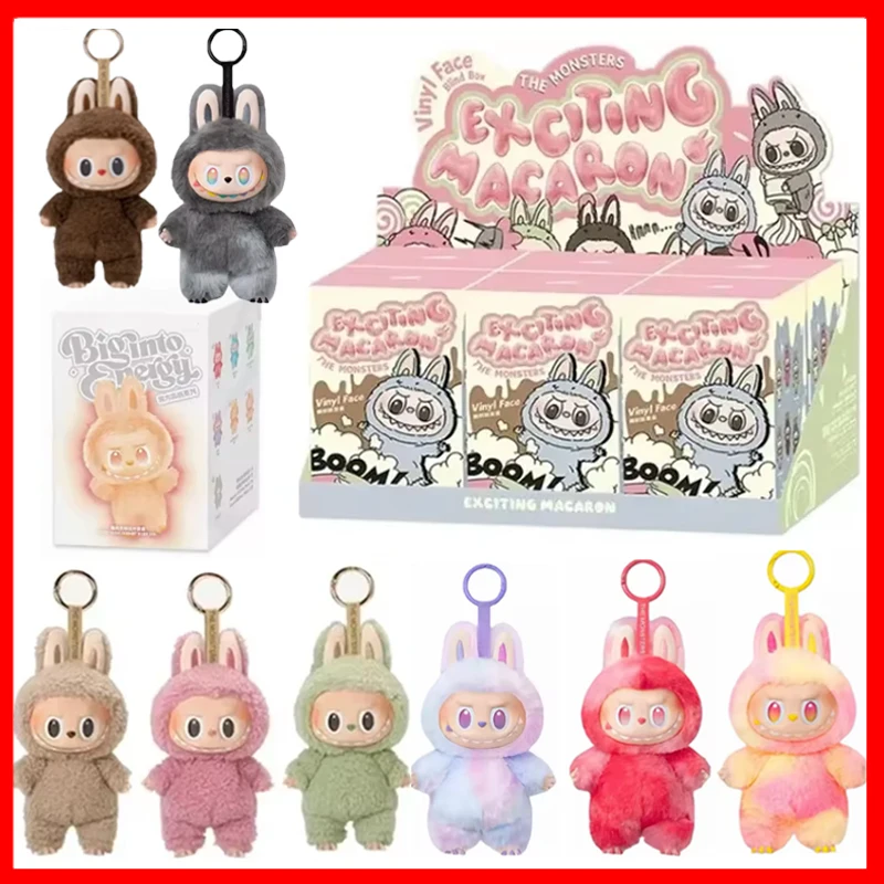 

For Labubu The Monsters Heartbeat Macaron Enamel Face Pvc Figurine Tabletop Ornament Kawaii Doll Kid Christmas Gift
