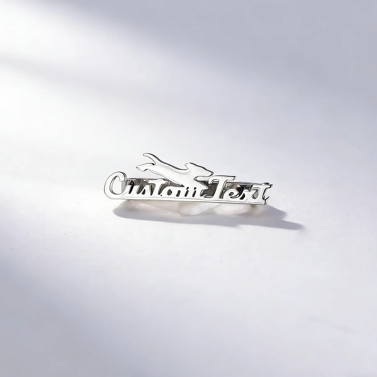 Chandler Custom Name Metal Strap Decorative Ring Jewelry Bracelet Decoration Greyhound Running Ornament for Watch Band