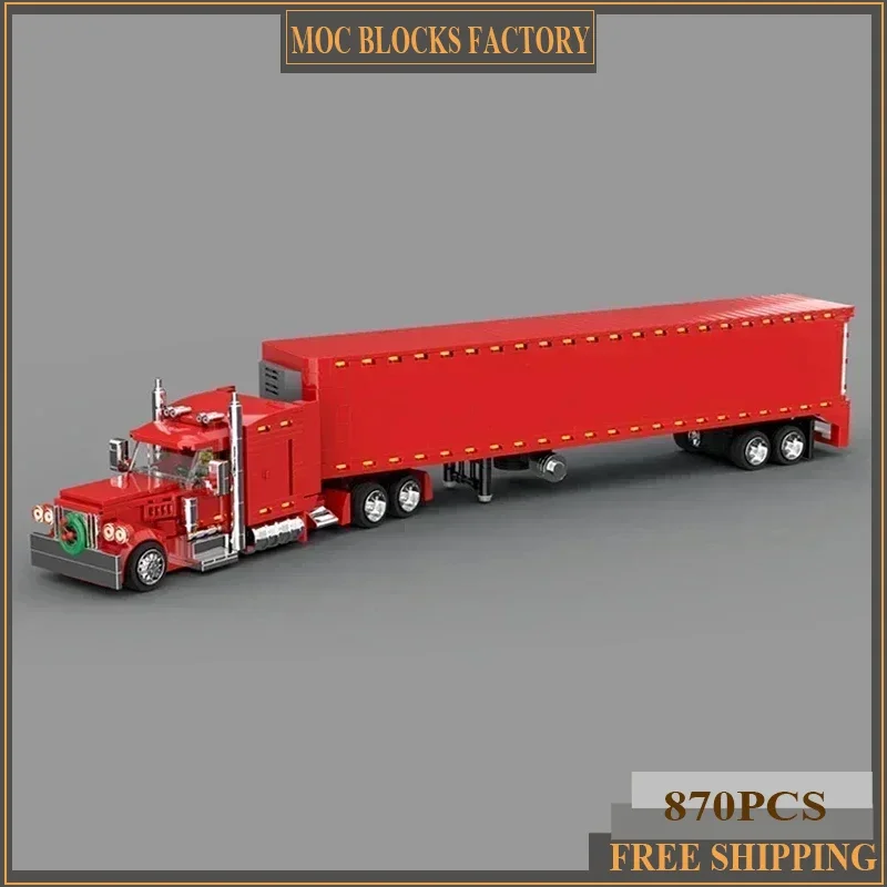 

City Classic Car Model Moc Building Bricks Christmas Truck Technology Modular Blocks Gifts Christmas Toys DIY Sets Assembly
