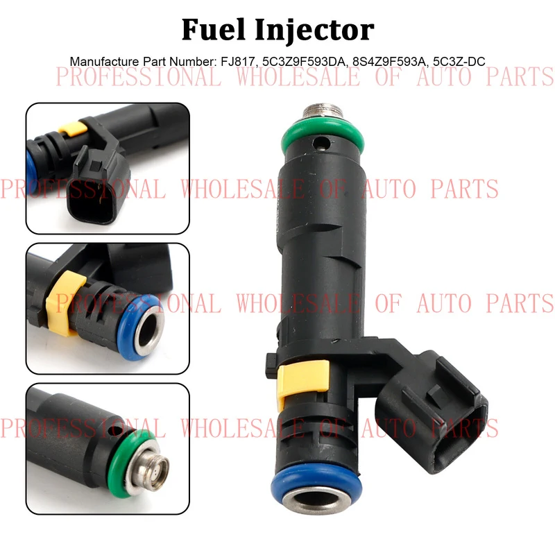 V+ V+ 1PCS Fuel Injector Fit Ford F150 F250 F350 Expedition Super Duty 2005-07 5.4L F8