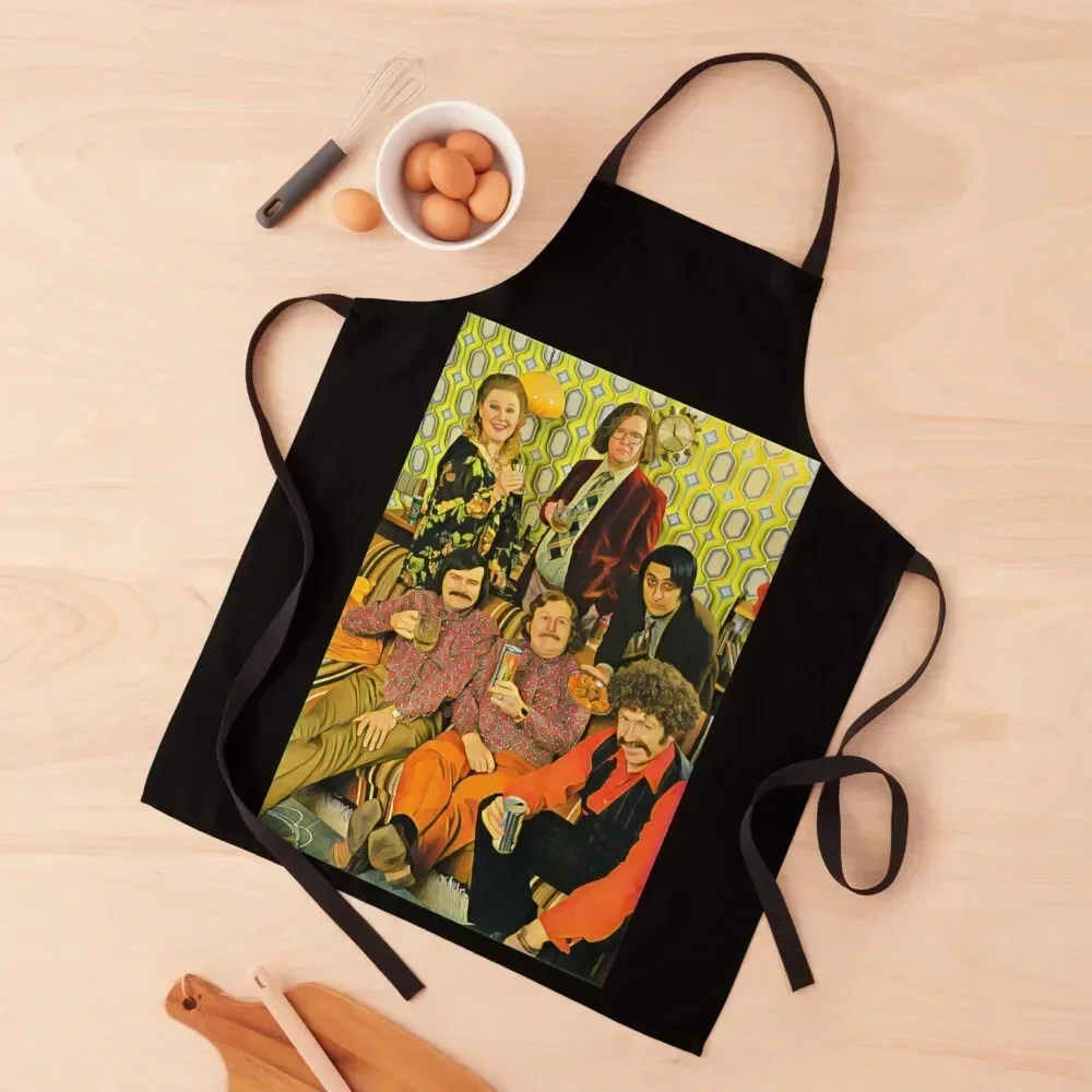 

Retro Still Game Characters Apron man chef uniform for home useful pieces Kitchen Apras For Women nail tech supplies Apron
