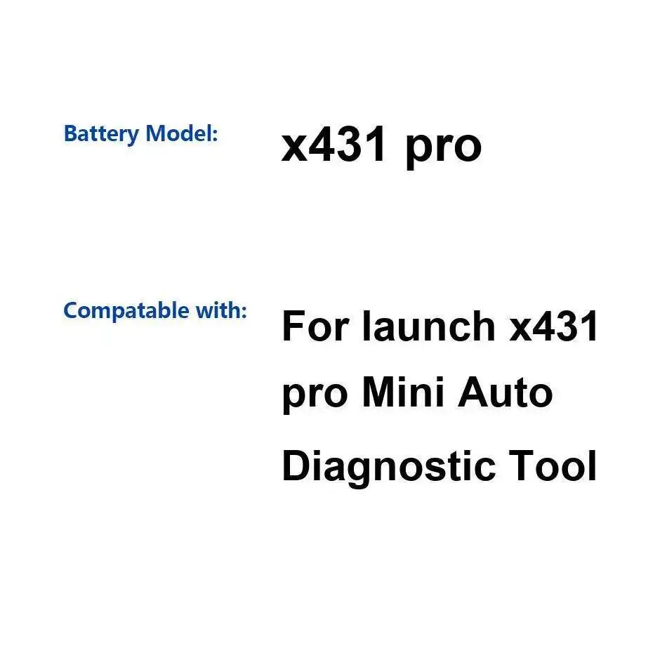 

3500 мАч для запуска X431 Pro Mini, автоматический диагностический инструмент, аккумулятор, легкий, высокоэффективный