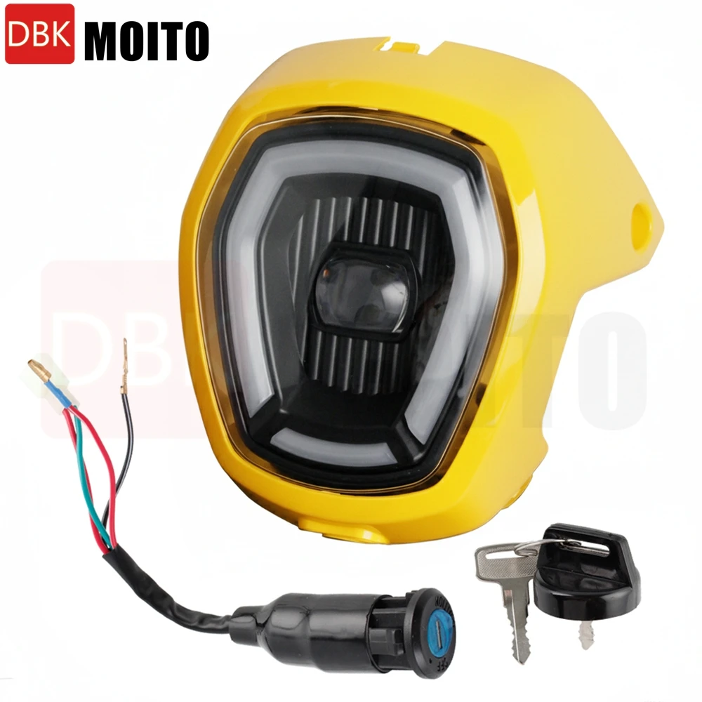 For Honda NAVI 2022-2023 Motorcycle Headlight HeadLamp Assembly Head Light Accessories Front Light Black Fairing