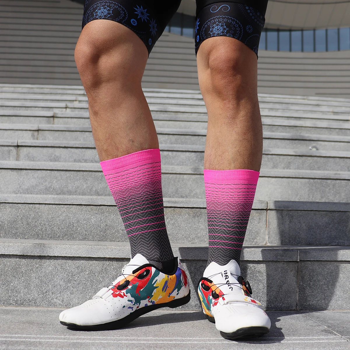 Chaussettes de sport professionnelles de qualité supérieure pour le cyclisme, le basket-ball, la course à pied, le VTT, l'équipe de vélo en plein air