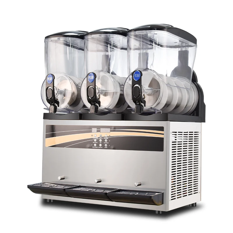 

Fully Enclosed Frozen Cocktail Ice Slush Machine Beverage Smoothie Machine Suitable for Beverage Shop or Restaurant