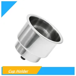 Boat Cup Holders for Drinks Recessed  Stainless Steel Cup Holder with Drain for Marine Boat RV Camper Car Truck 1PCS 2PCS 4PCS