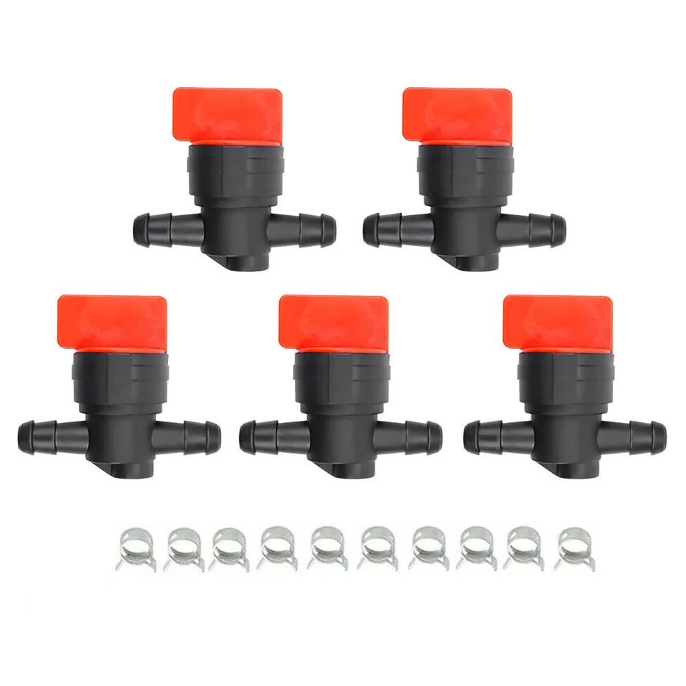 Clip Shut Off Valve Plastic Red Replacement Spare Pars For Kawasaki Inline Fuel Tap Valve Lawn Mowers Practical