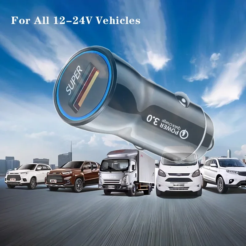 1 منفذ/2 منفذ 22.5 واط/33 واط/36 واط شاحن سيارة QC3.0 سيارة سوبر سريع مهايئ شاحن الهاتف آيفون باد شاومي هواوي سامسونج ممن لهم فيفو