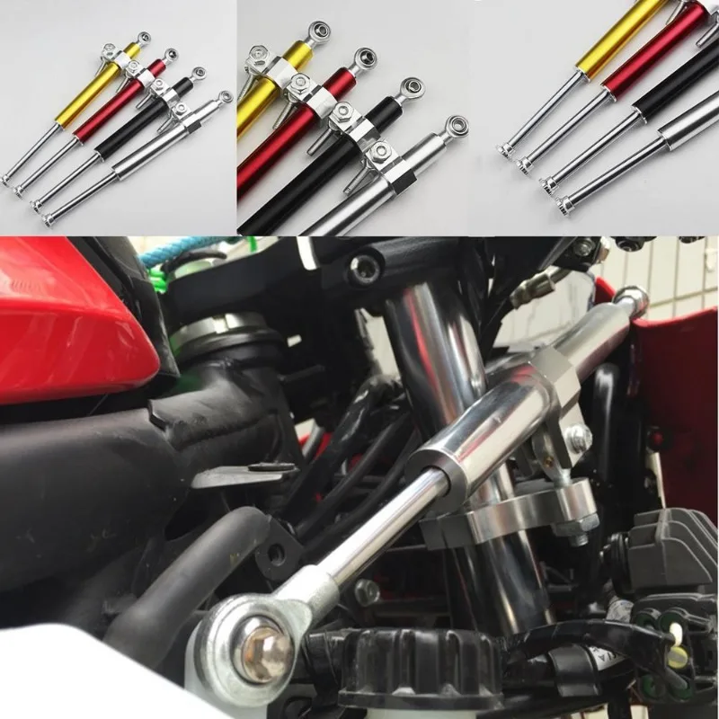 4 Colors Universal 330MM Shock Absorber Direction Damper Accessories Fork Stabilizer Motorcycle Steering Damper