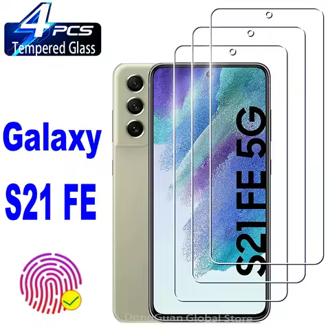 HD Tempered Glass Screen Protector Clear Full Cover Protection for Samsung Galaxy S21 FE 5G