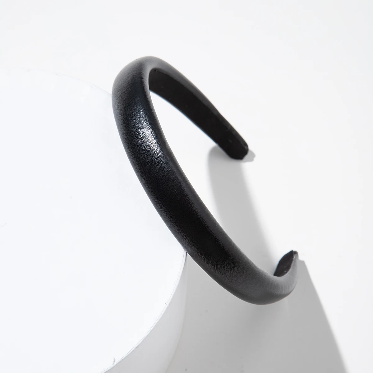 2/2,5/3/4CM Vintage Pu Leder Haarband Solide Lünette Stil Stirnband Kopf Hoop Mädchen Nicht-slip Turban Mode Haar Zubehör – Detail 22