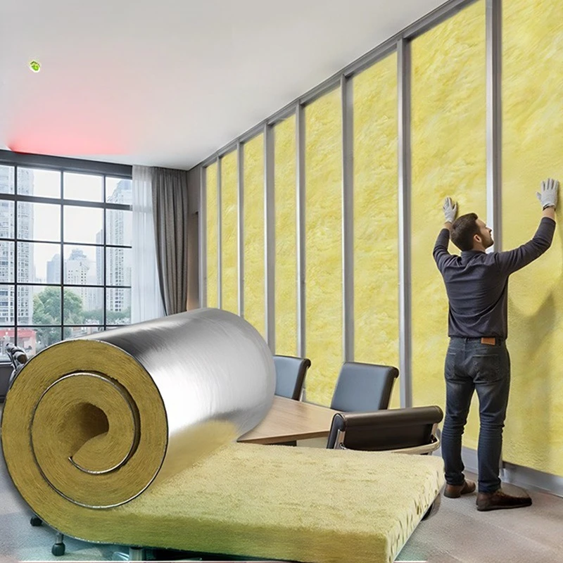

High-density glass wool board, KTV bar soundproofing, rock wool wall filling, sound absorption grade A