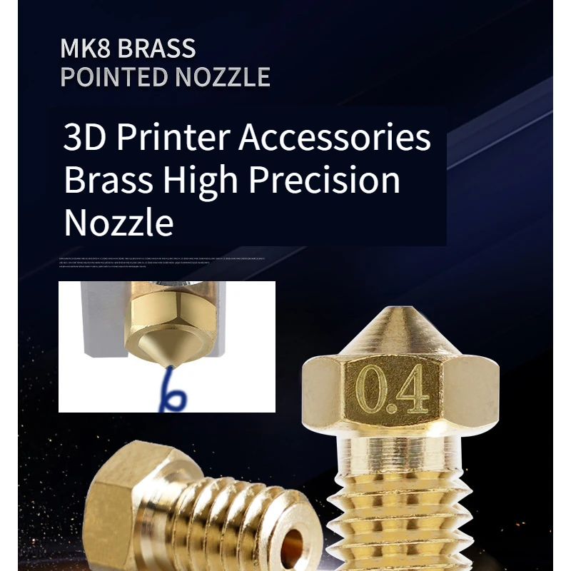 Imagem -06 - Consumíveis 1.753.0 Mm3d Impressora Extrusora Bicos de Bronze Abertura de Impressão 0.1 Accessories 1.0 mm Cabeça de Impressão Acessórios de Impressora Extrusora